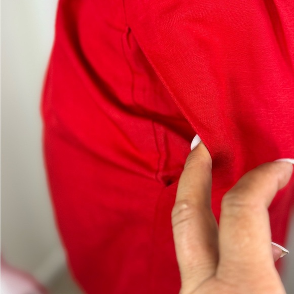 Red Carter Vibrant Red Jumpsuit with Wide-Leg Design Size XS. A48 - Picture 9 of 16